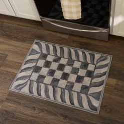 Sterling Check 2' x 3' Washable Rug