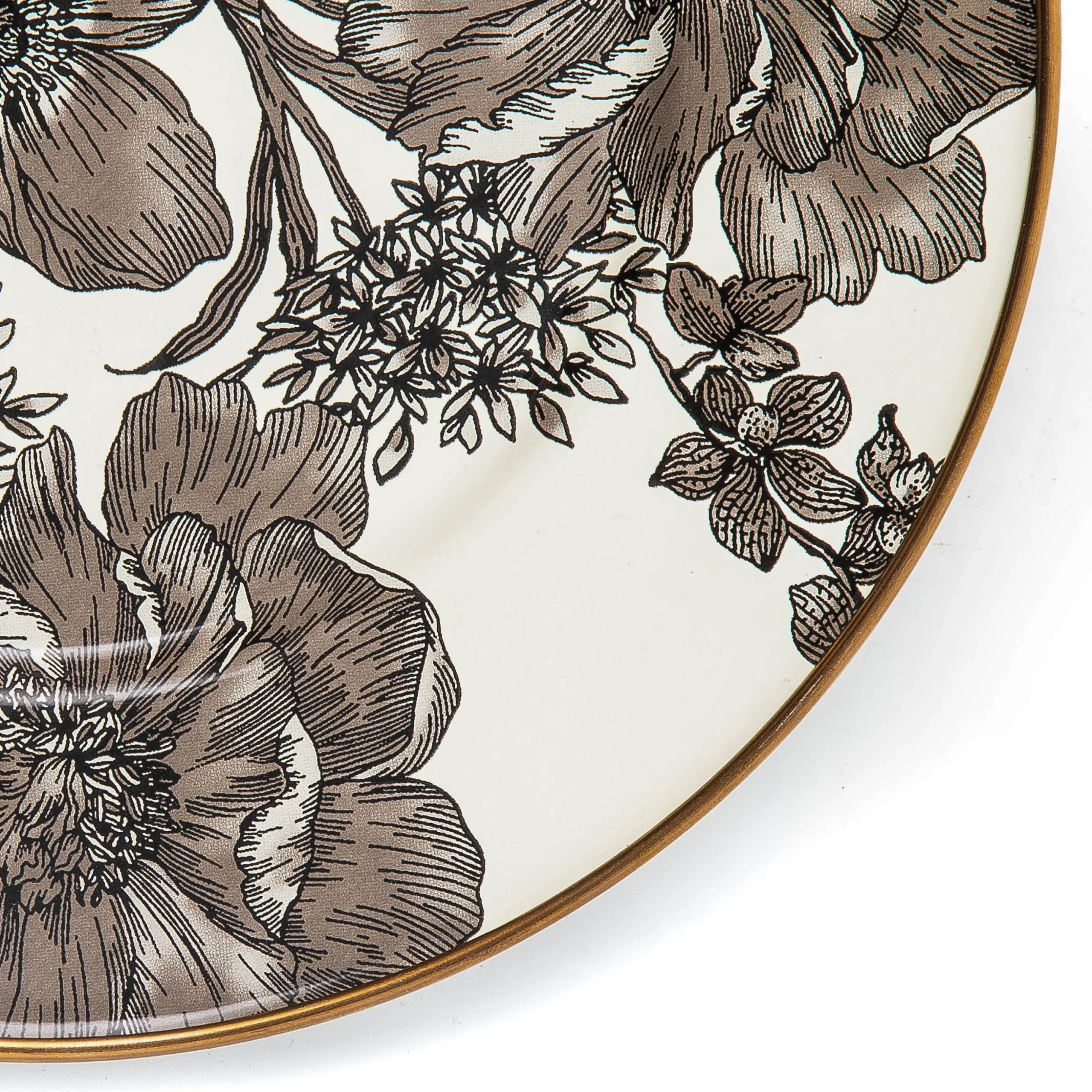 Sterling English Garden Enamel Salad/Dessert Plate