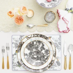 Sterling English Garden Enamel Salad/Dessert Plate, Set of 4