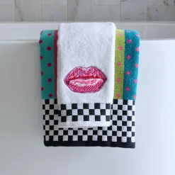 Stripe & Dot Confetti Bath Towel