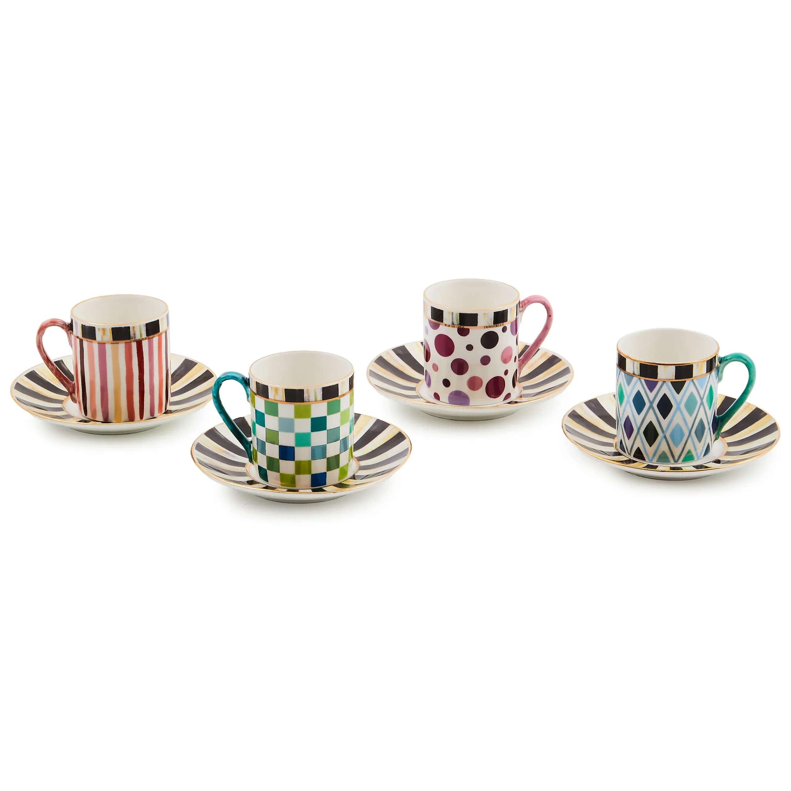 Sweetheart Espresso Cup & Saucer, Set of 4