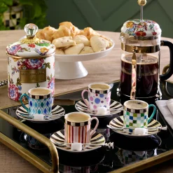Sweetheart Espresso Cup & Saucer, Set of 4