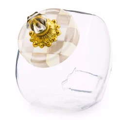 Sweets Jar with Mocha Check Lid