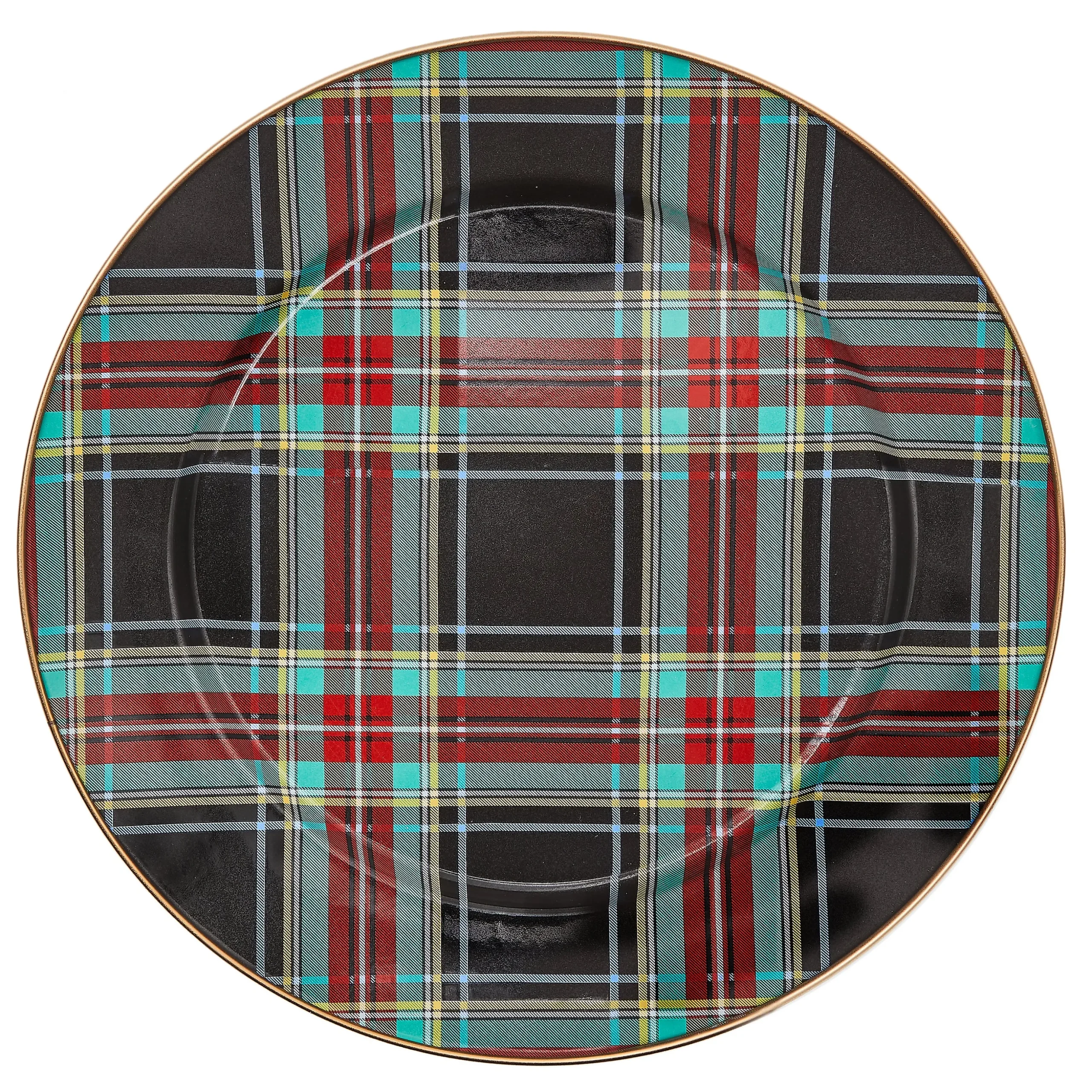 Tartan Black Charger