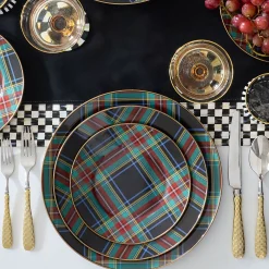 Tartan Black Dinner Plate