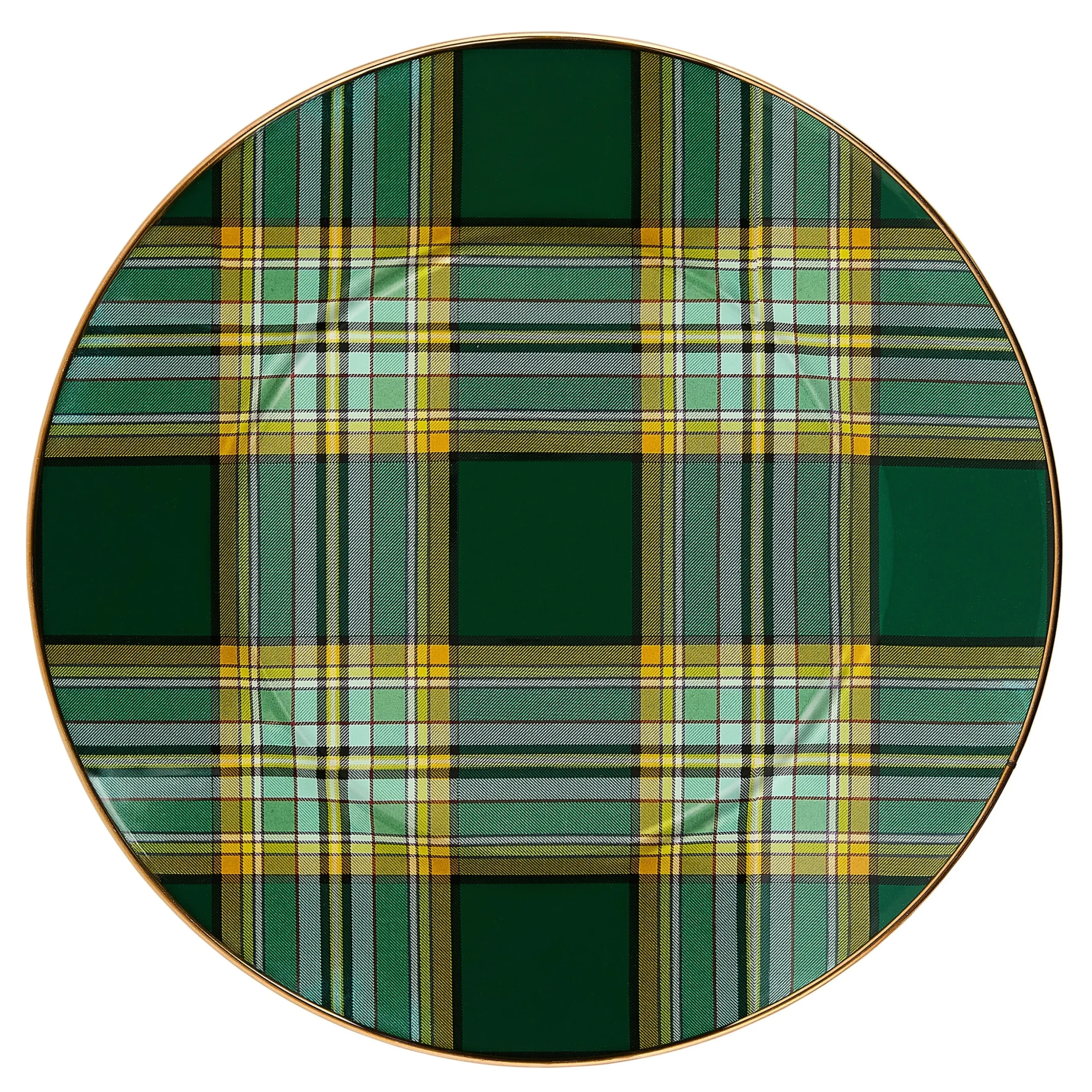 Tartan Green Dinner Plate