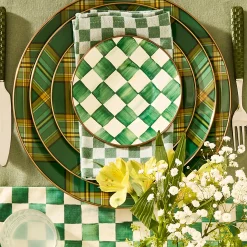 Tartan Green Dinner Plate