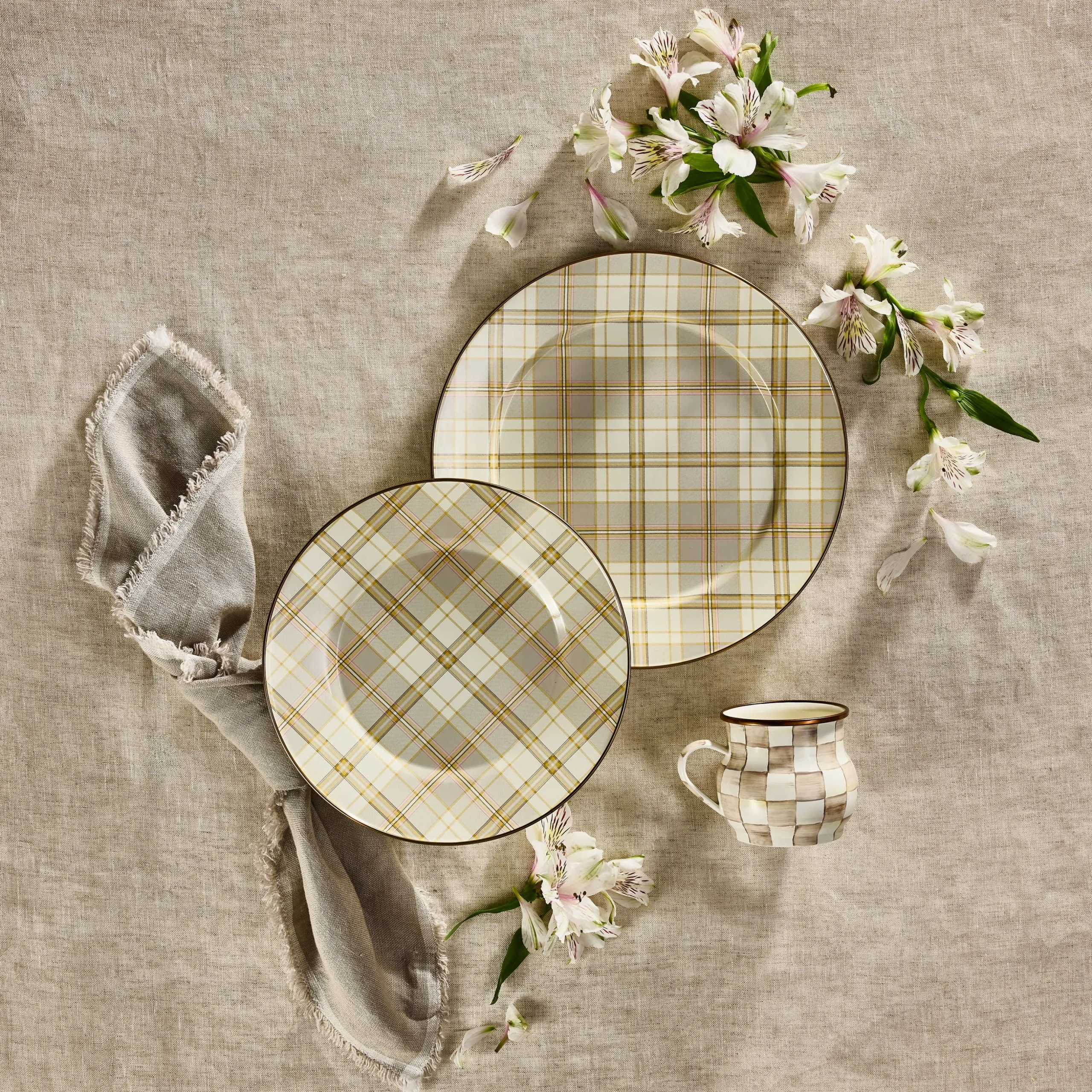 Tartan Latte Charger/Plate