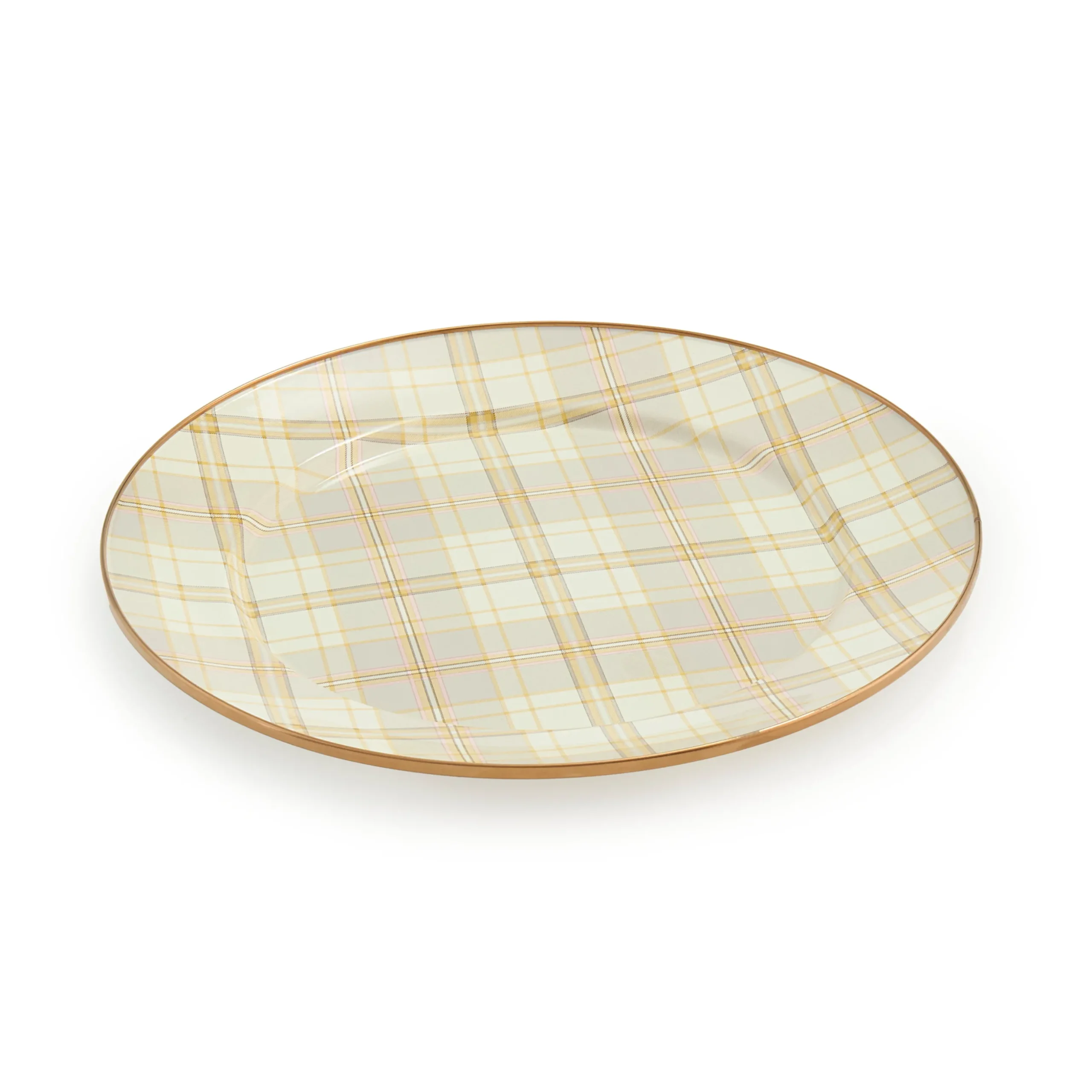 Tartan Latte Charger/Plate
