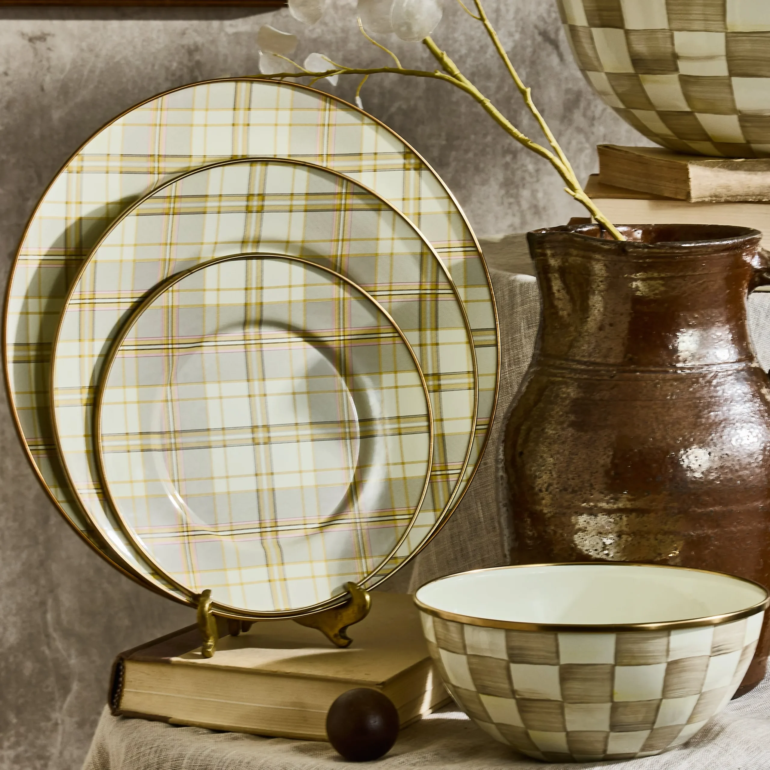 Tartan Latte Salad Plate