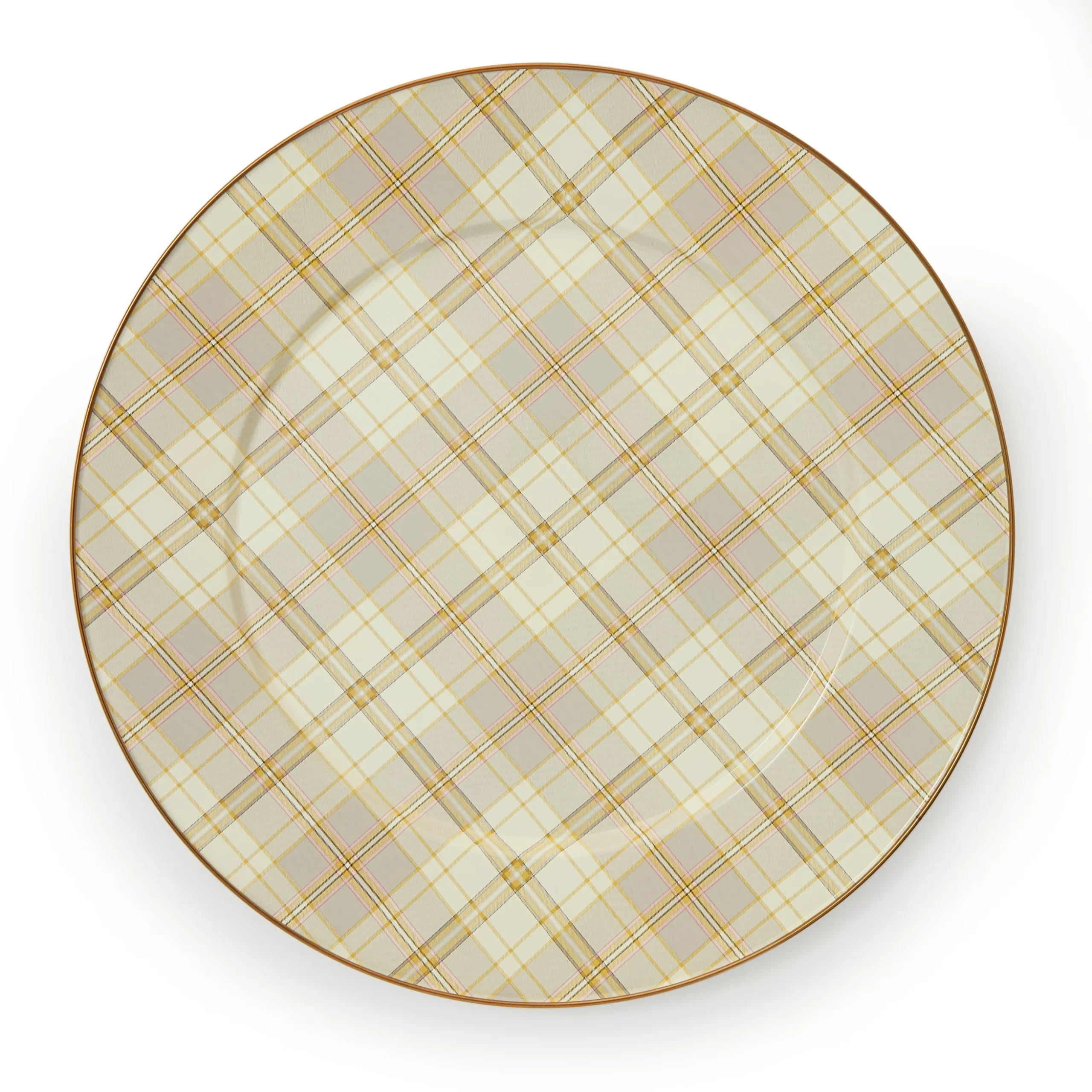 Tartan Latte Serving Platter