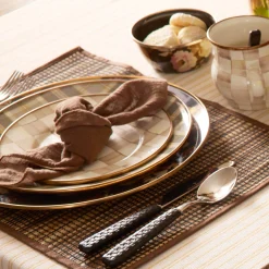 Tartan Mocha Dinner Plate