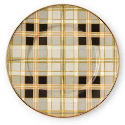 Tartan Mocha Salad Plate