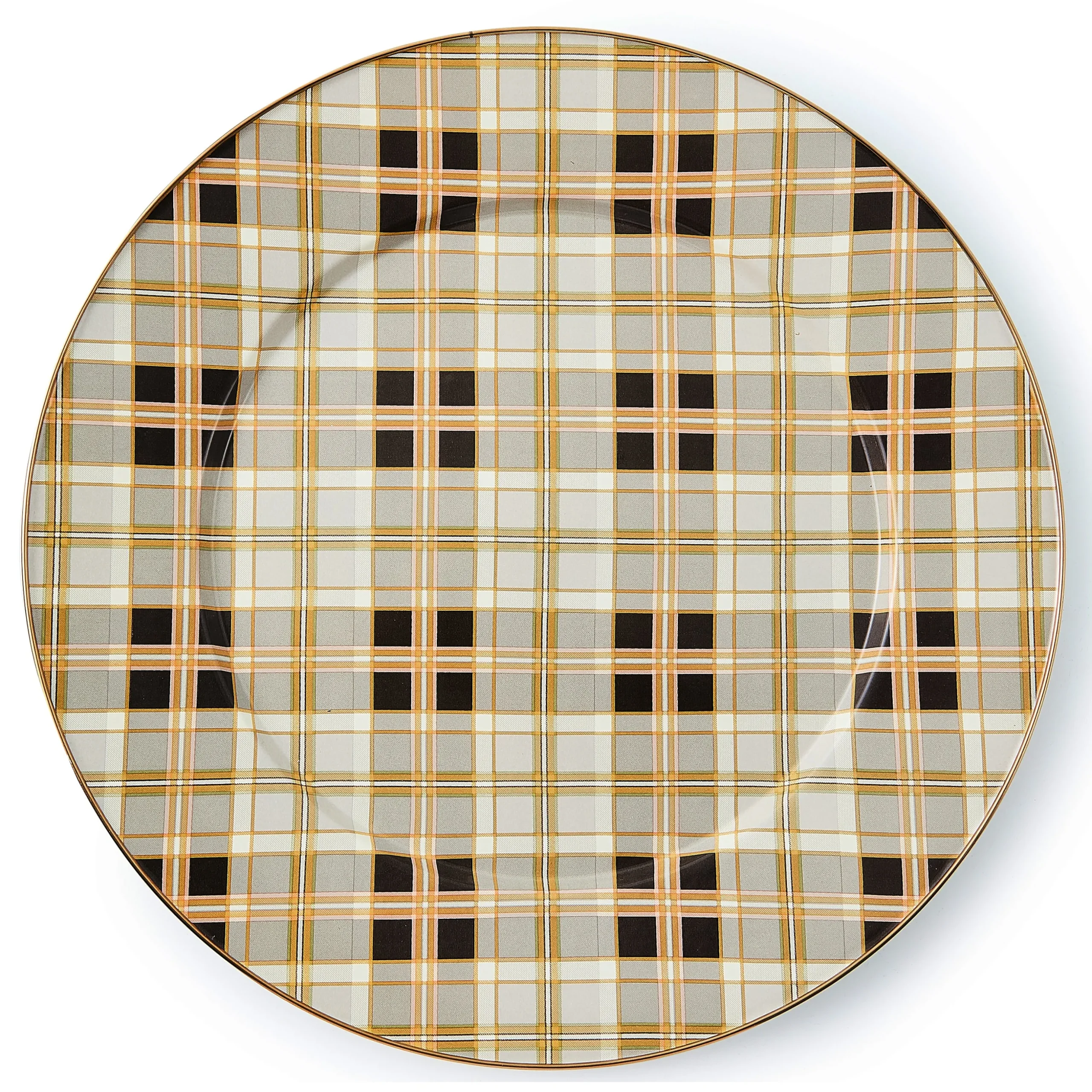 Tartan Mocha Serving Platter