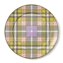 Tartan Violet Charger/Plate