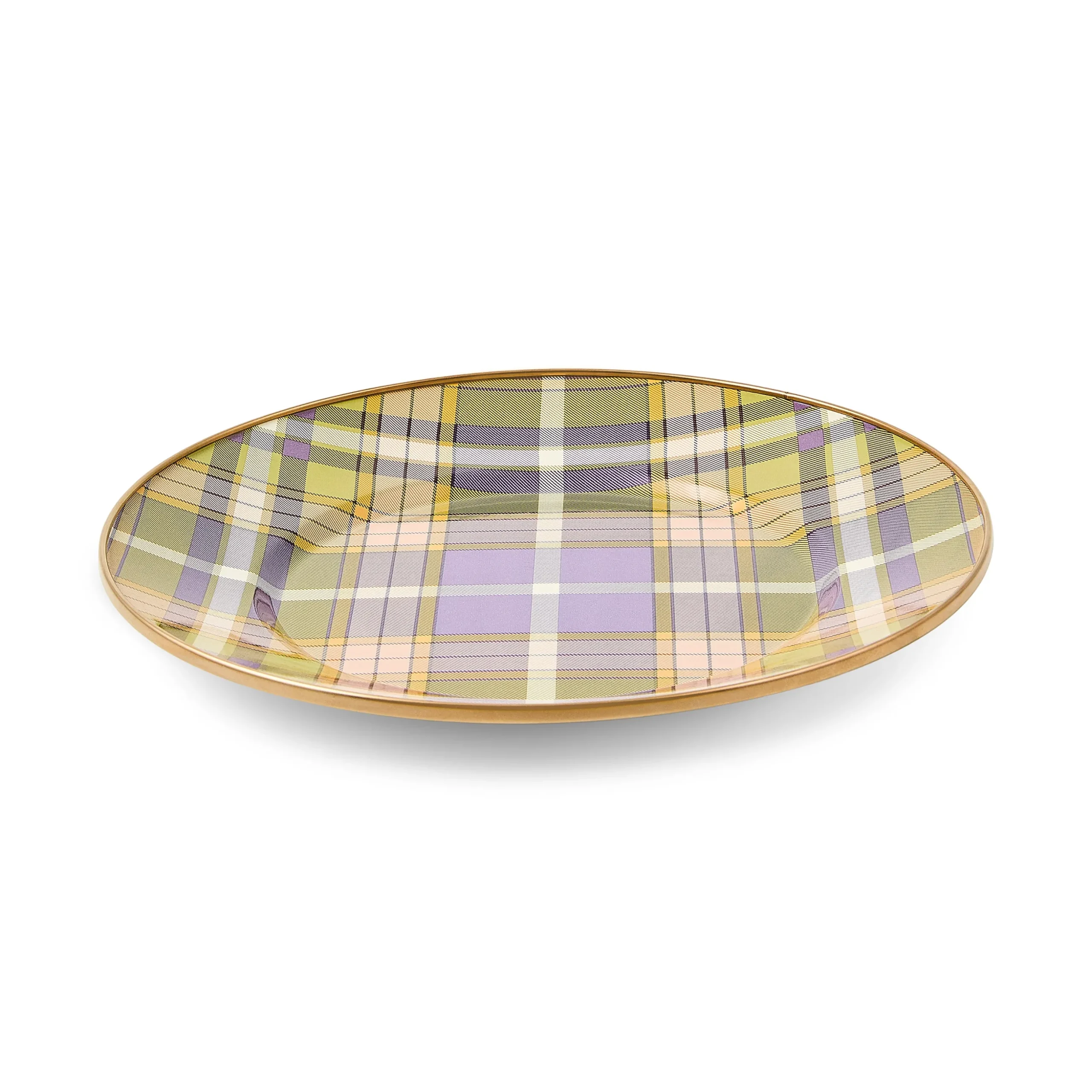 Tartan Violet Dinner Plate