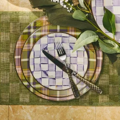Tartan Violet Dinner Plate