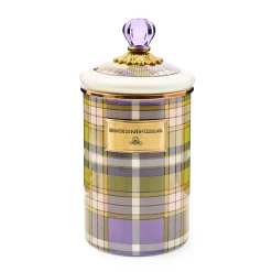 Tartan Violet Large Canister