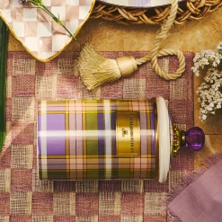 Tartan Violet Large Canister