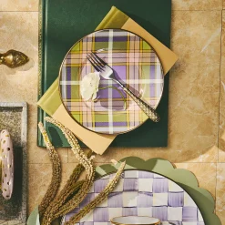 Tartan Violet Salad/Dessert Plate