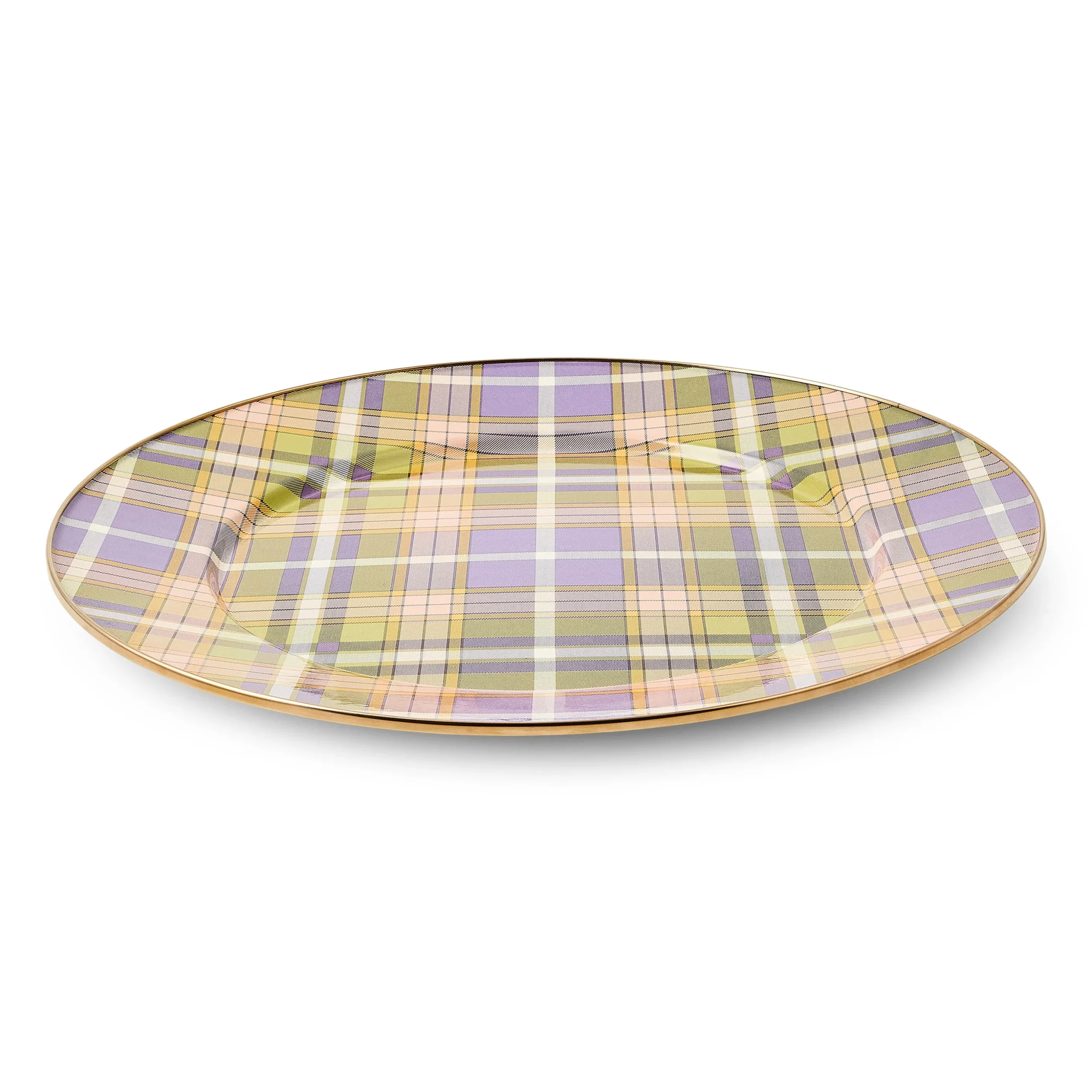 Tartan Violet Serving Platter