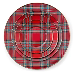Tartastic Enamel Dinner Plate - Red