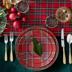 Tartastic Enamel Dinner Plate - Red