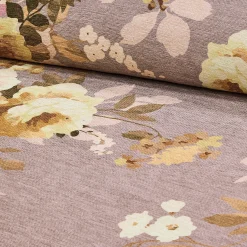Taupe Wild Rose 6' Octagon Washable Rug