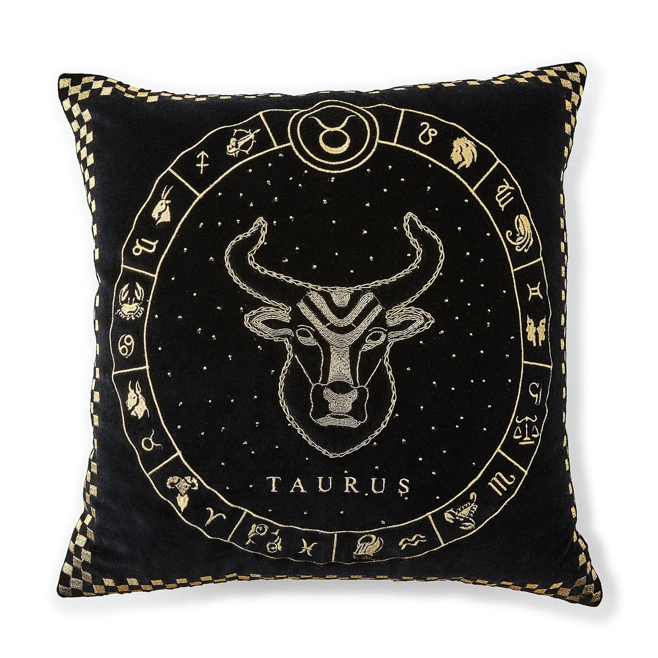 Taurus Zodiac Throw Pillow