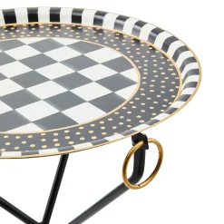 Tilt Top Black Tripod Table