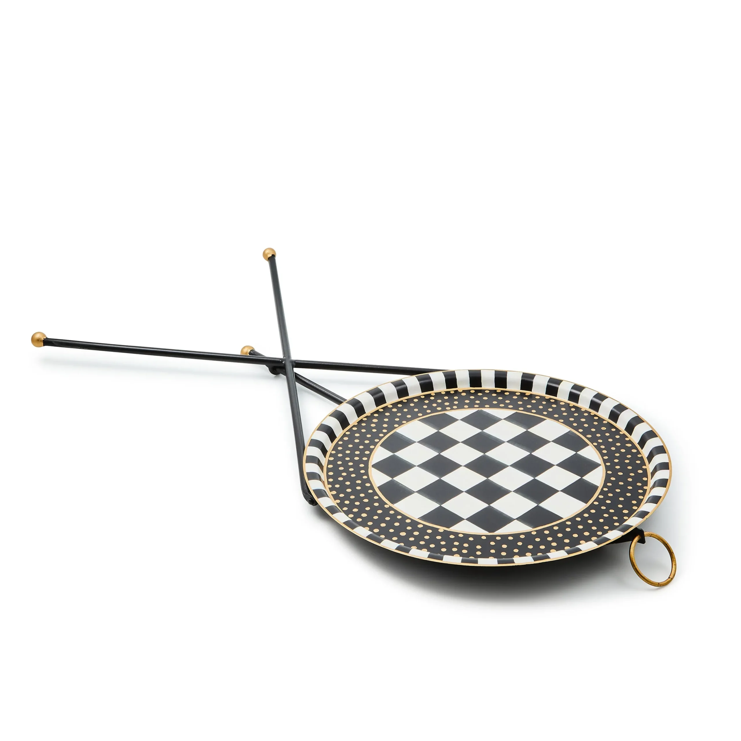 Tilt Top Black Tripod Table