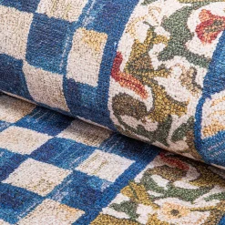 Truly Royal Check 6' Octagon Washable Rug