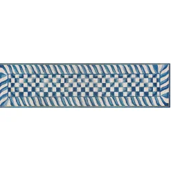 Truly Royal Check 2'6" x 10' Washable Runner