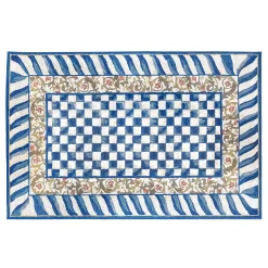 Truly Royal Check 5' x 7'6" Washable Rug