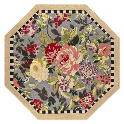 Tudor Rose 6' Octagon Washable Rug