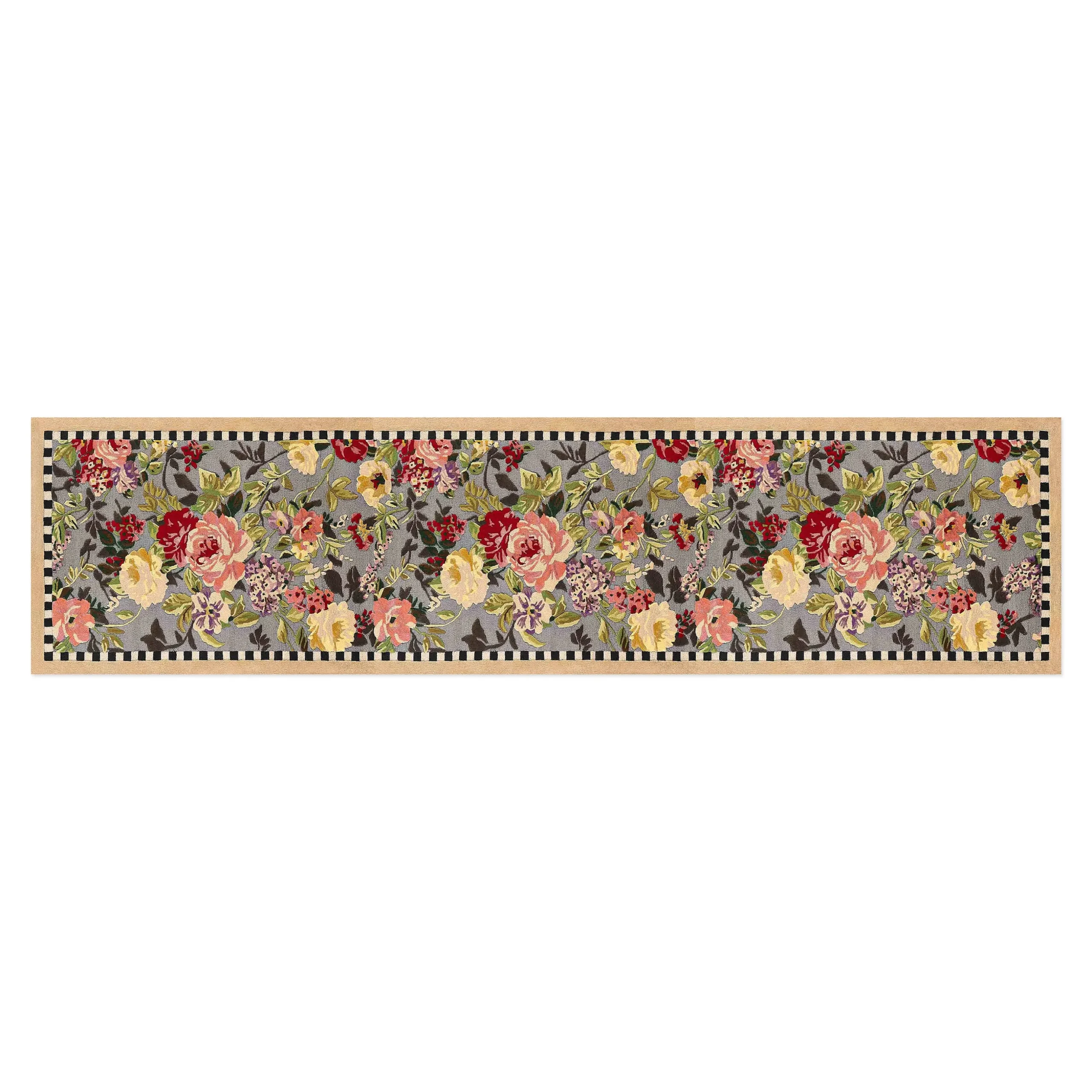 Tudor Rose 2'6" x 10' Washable Runner
