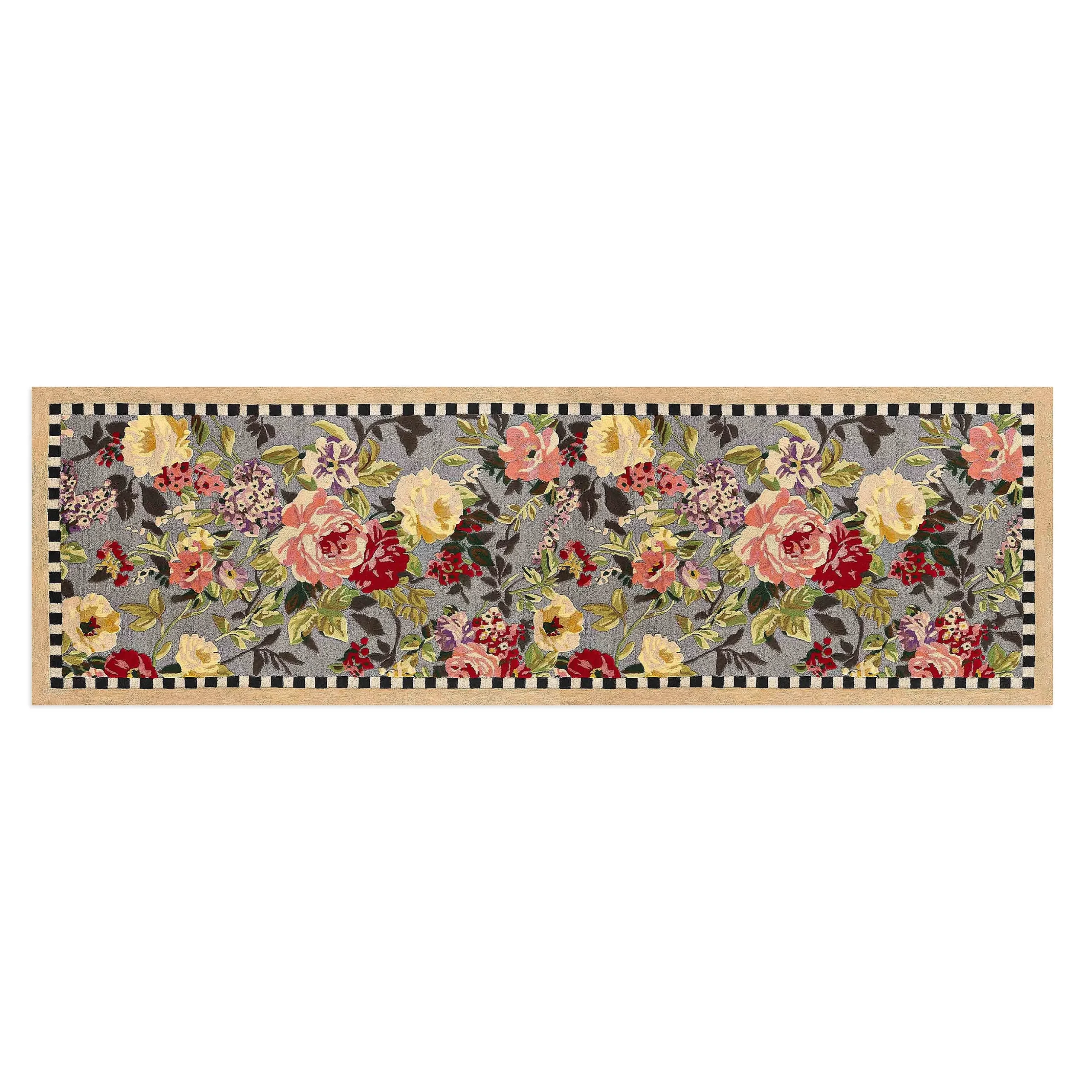 Tudor Rose 2'6" x 8' Washable Runner