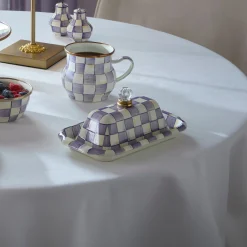 Violet Check Butter Box