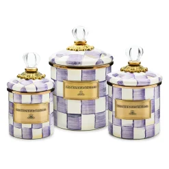 Violet Check Demi Canister