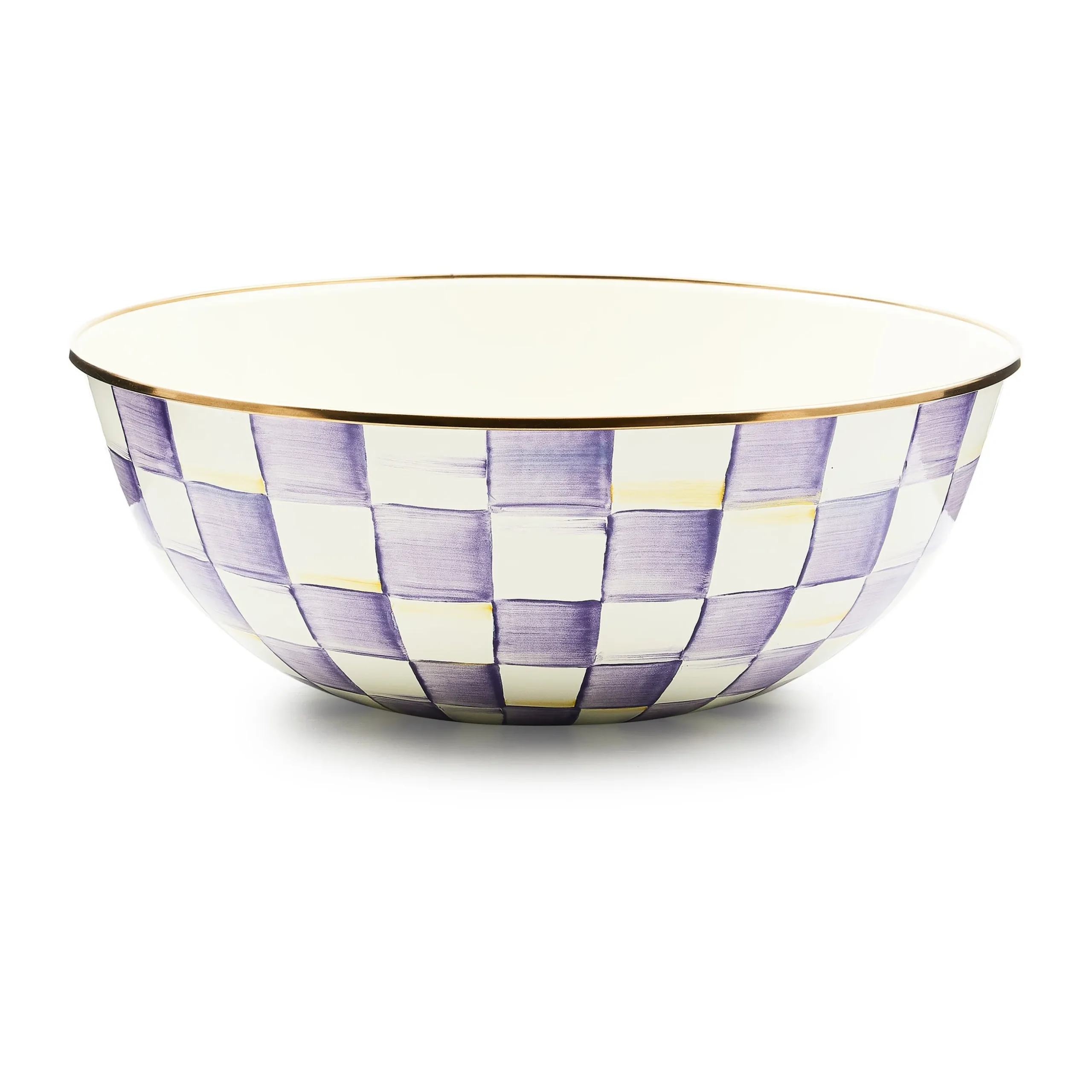 Violet Check Extra Large Everyday Bowl