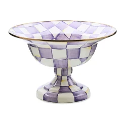 Violet Check Large Compote