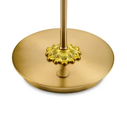 Violet Check LED Rechargeable Disk Table Lamp