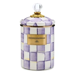 Violet Check Medium Canister