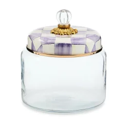 Violet Check Medium Kitchen Canister