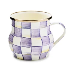 Violet Check Mug