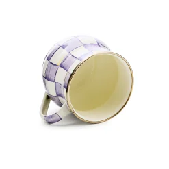 Violet Check Mug