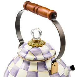 Violet Check 3 Quart Tea Kettle