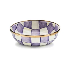 Violet Check Relish Dish