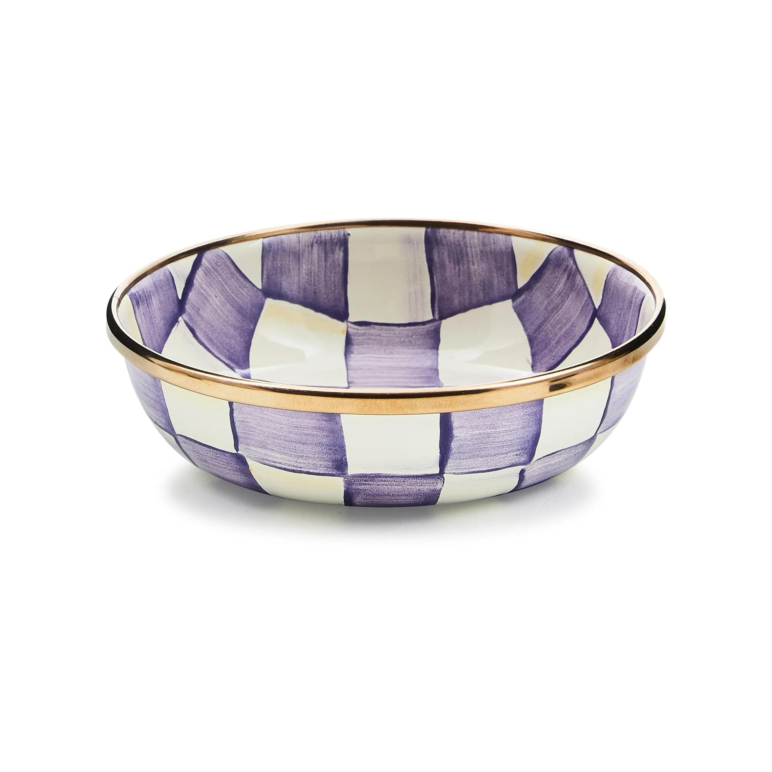 Violet Check Relish Dish