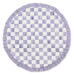 Violet Check Round Placemat
